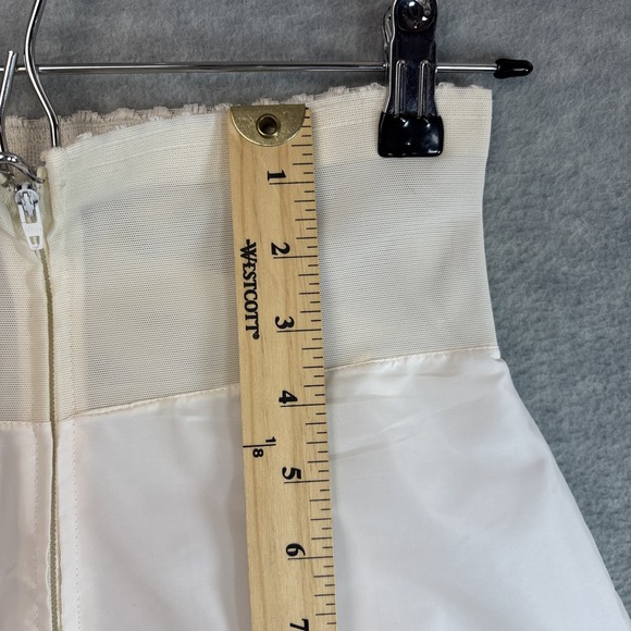 Vintage Crinoline Full Maxi Slip S/XS Petticoat White Bridal Layered Zipper - Picture 8 of 16